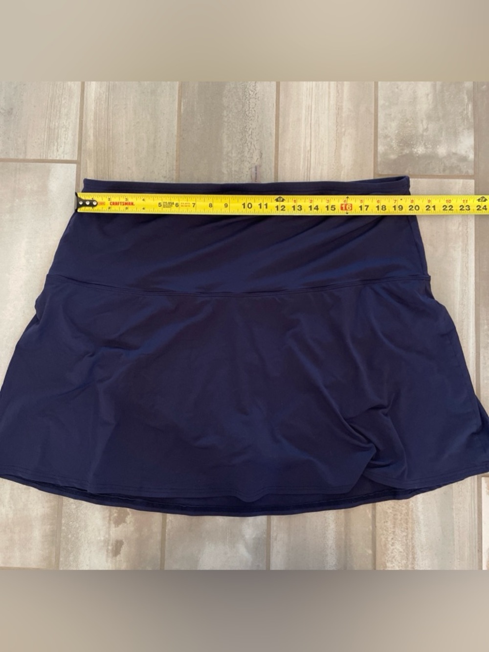 Lot of 3 Lands End 3X (24-26) Navy Short Sleeve Rashguard Skirt/Skort Swimsuit - Picture 8 of 11